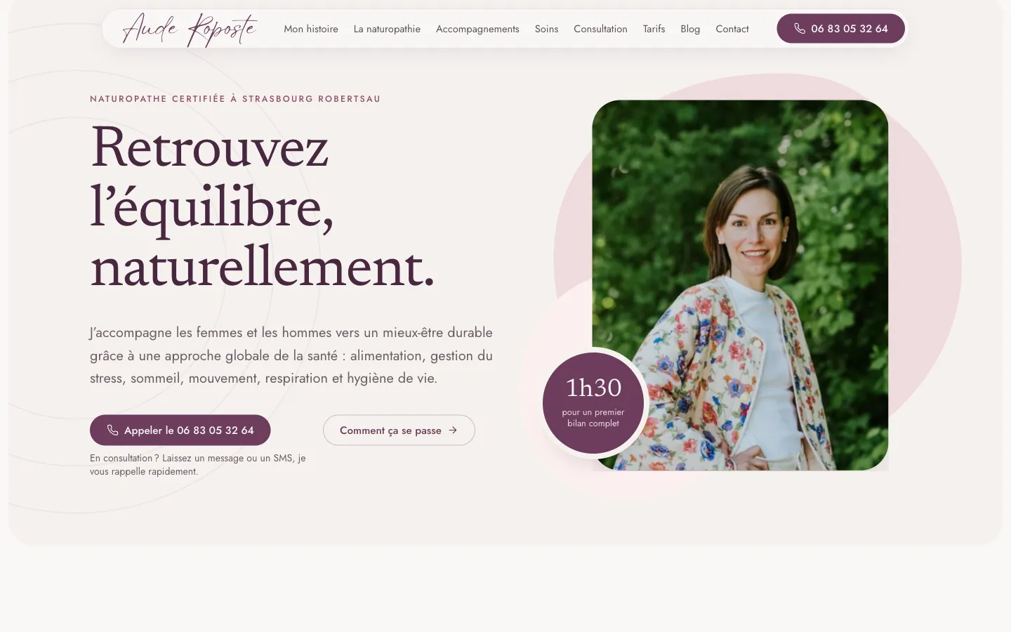 Page d’accueil de auderoposte.fr